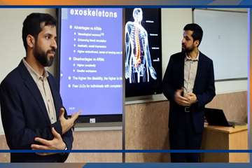 سمینارباعنوان پیشرفتهای اخیردر رباتیک توانبخشی،دکترمصطفی محمدی از دانشگاه آلبورگ در دانشگاه اصفهان